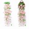 Artificial Winter Jasmine Flowers Hanging Fake Rattan Plants Outdoor Home Decor Ivy Plant for Outside for Wall Indoor Hanging Baskets